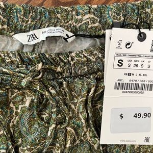 Zara midi pleated shirt